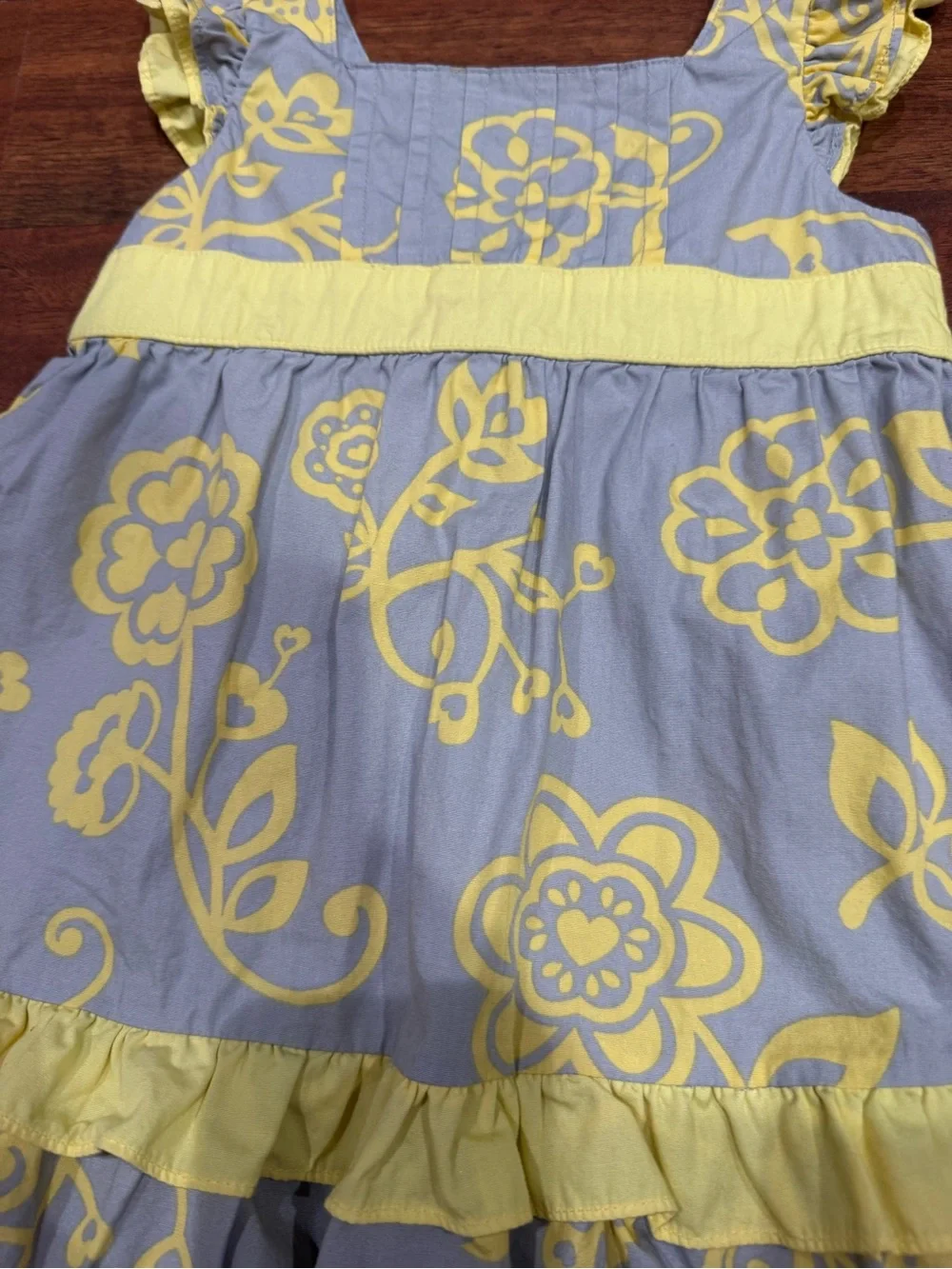 Maggie & Zoe - Yellow Floral Dress & Leggings Set